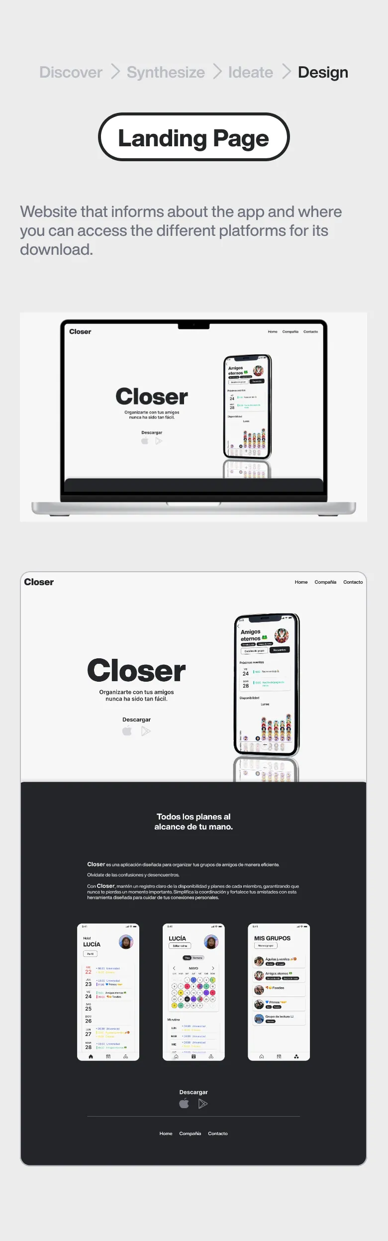 Landing page