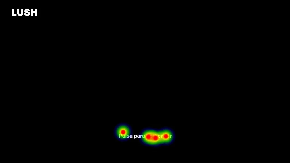 First screen of the prototype with heatmap.