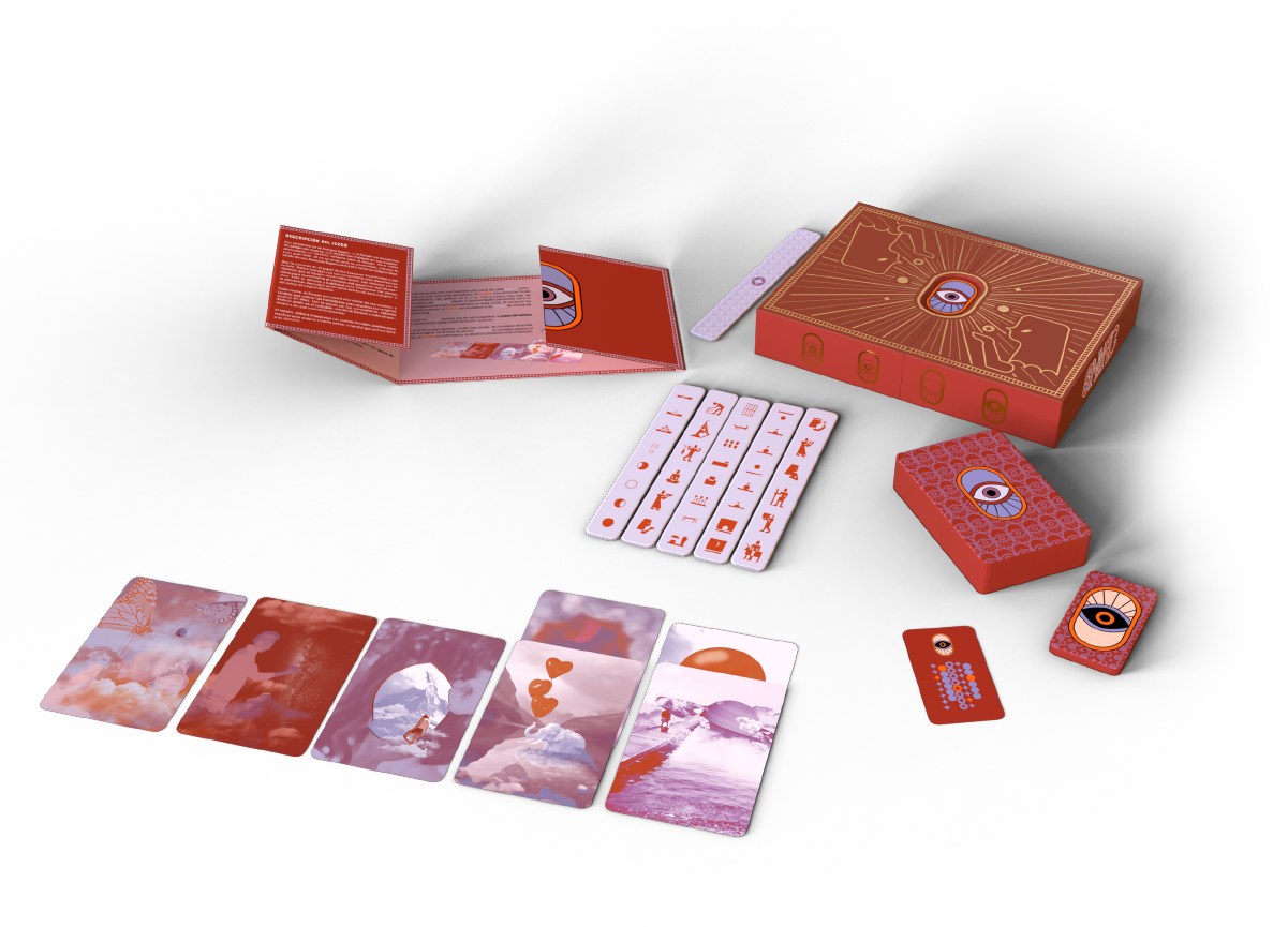 Image of the staging for a play of the board game.